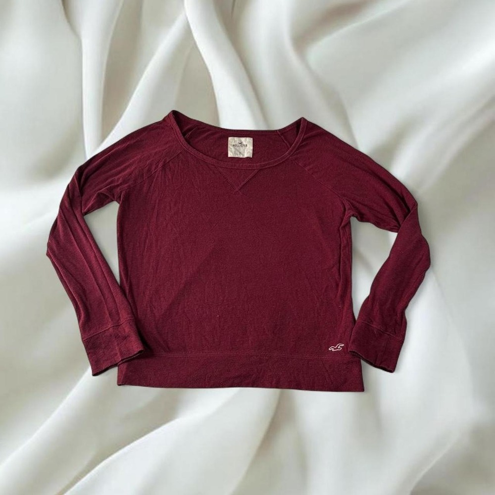 Hollister red babydoll long sleeve top y2k mcbling mallcore fairy boho